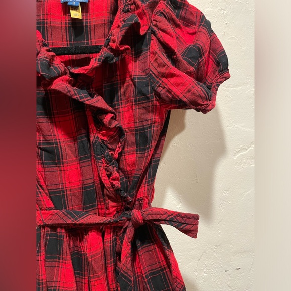 POLO RALPH LAUREN Girls Plaid Ruffle Dress - Picture 7 of 9